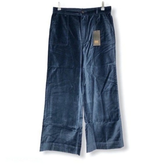 FRYE Nadia Velour Navy Pants - Picture 7 of 7